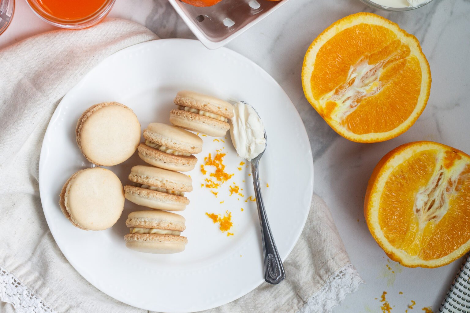 Orange Creamsicle French Macarons Edible Times